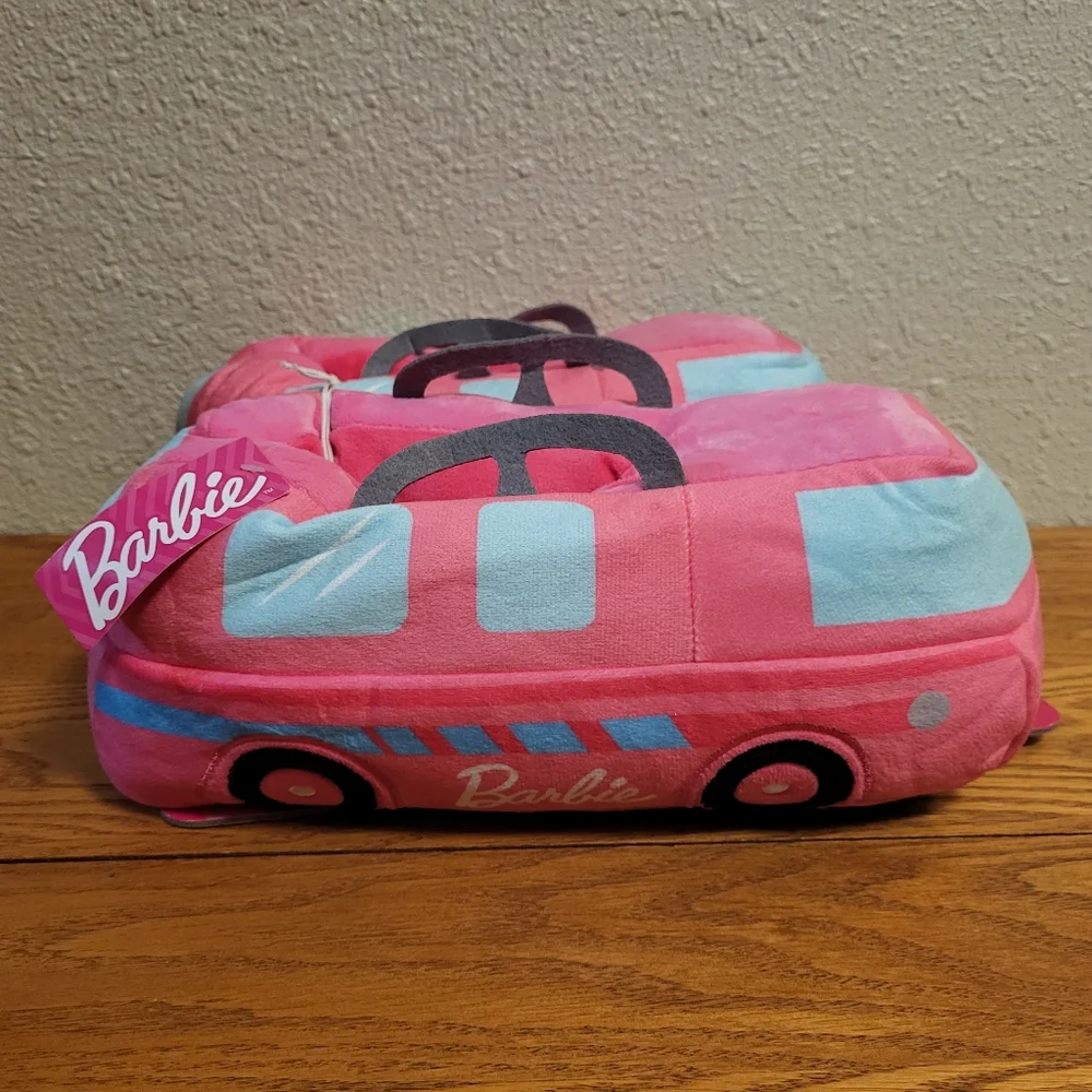 NWT Mattel Barbie Pink Camper Slippers Size L (9 - 10)